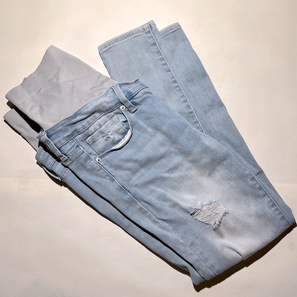 BLANQI Denim - BLANQI Light Wash Blue Maternity Jeans